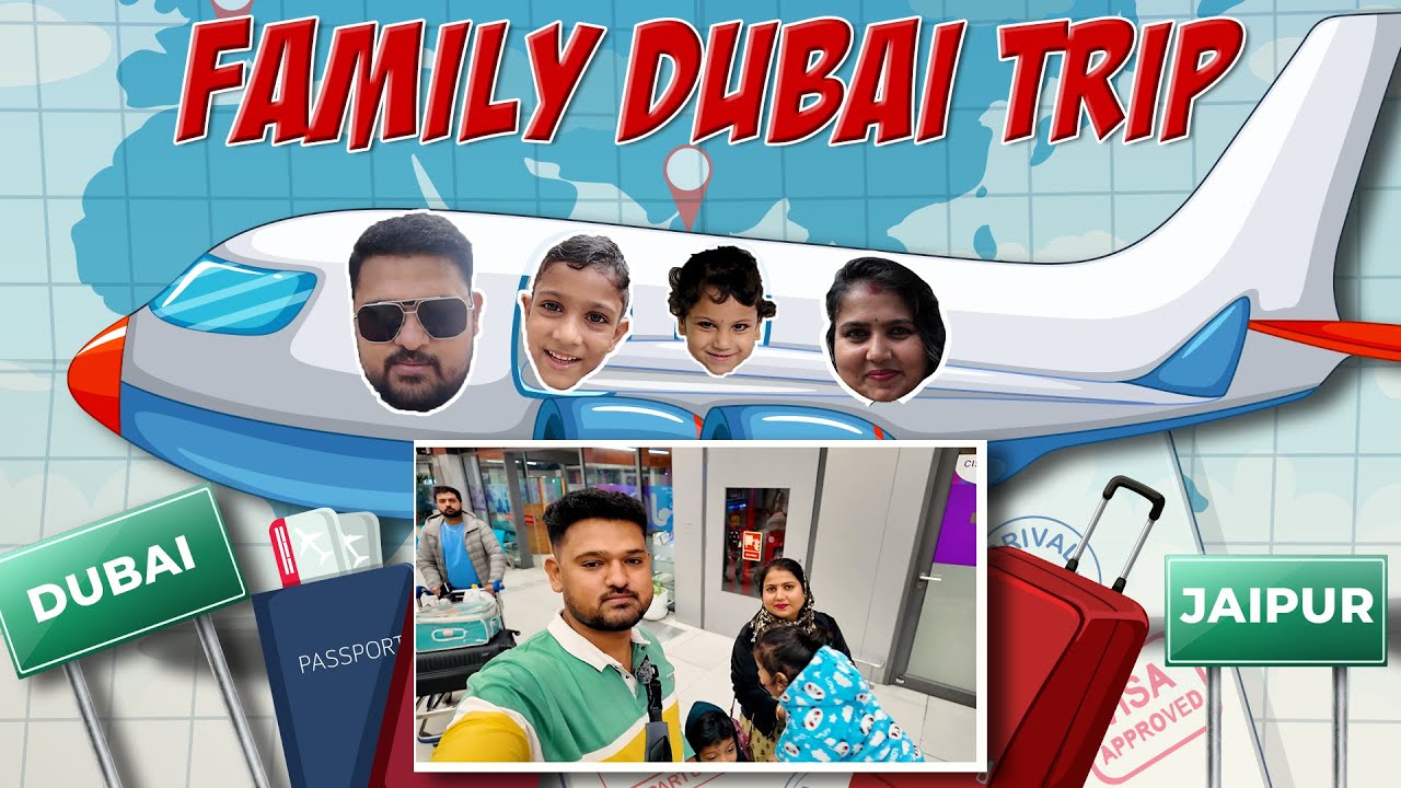 Jaipur to Dubai Travel Vlog | Airport, Flight & Hotel Tour | Family Trip