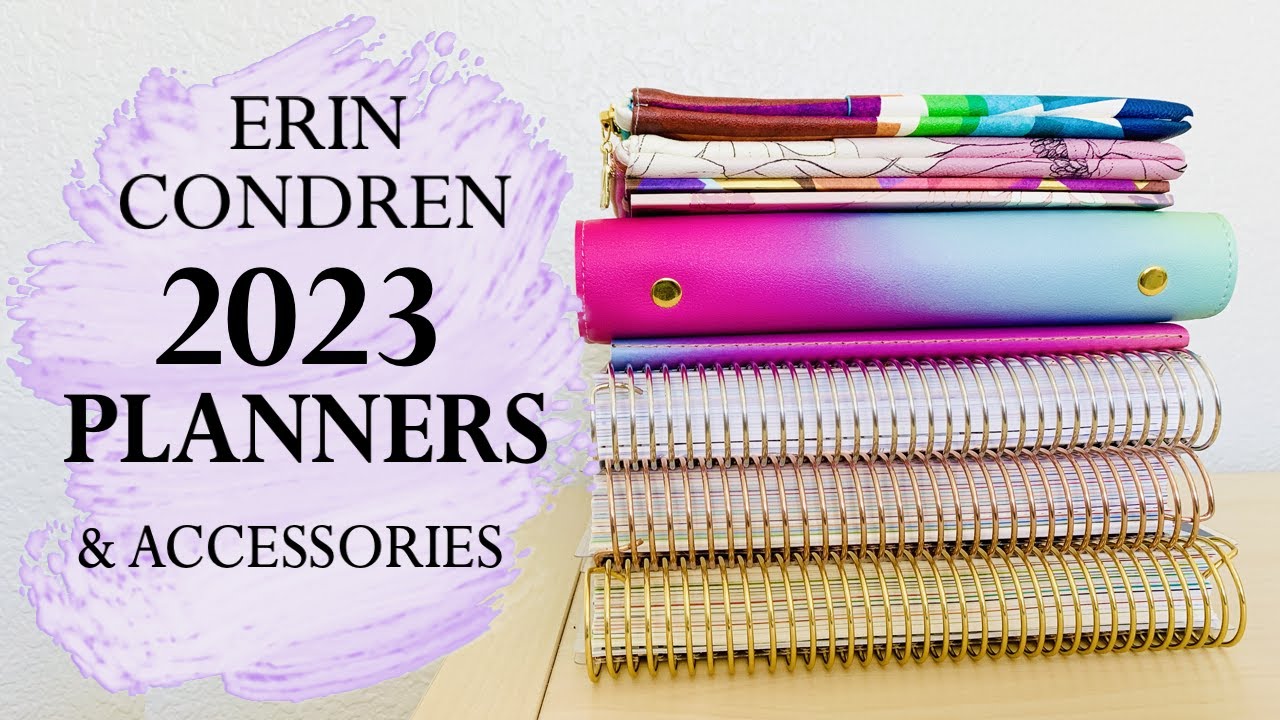 ERIN CONDREN 2023 PLANNERS | COMPACT VERTICAL + DAILY + HOURLY + VERTICAL