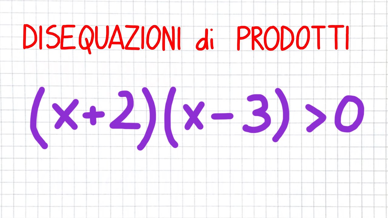 DISEQUAZIONI di PRODOTTI 1 di 5 _ DT10