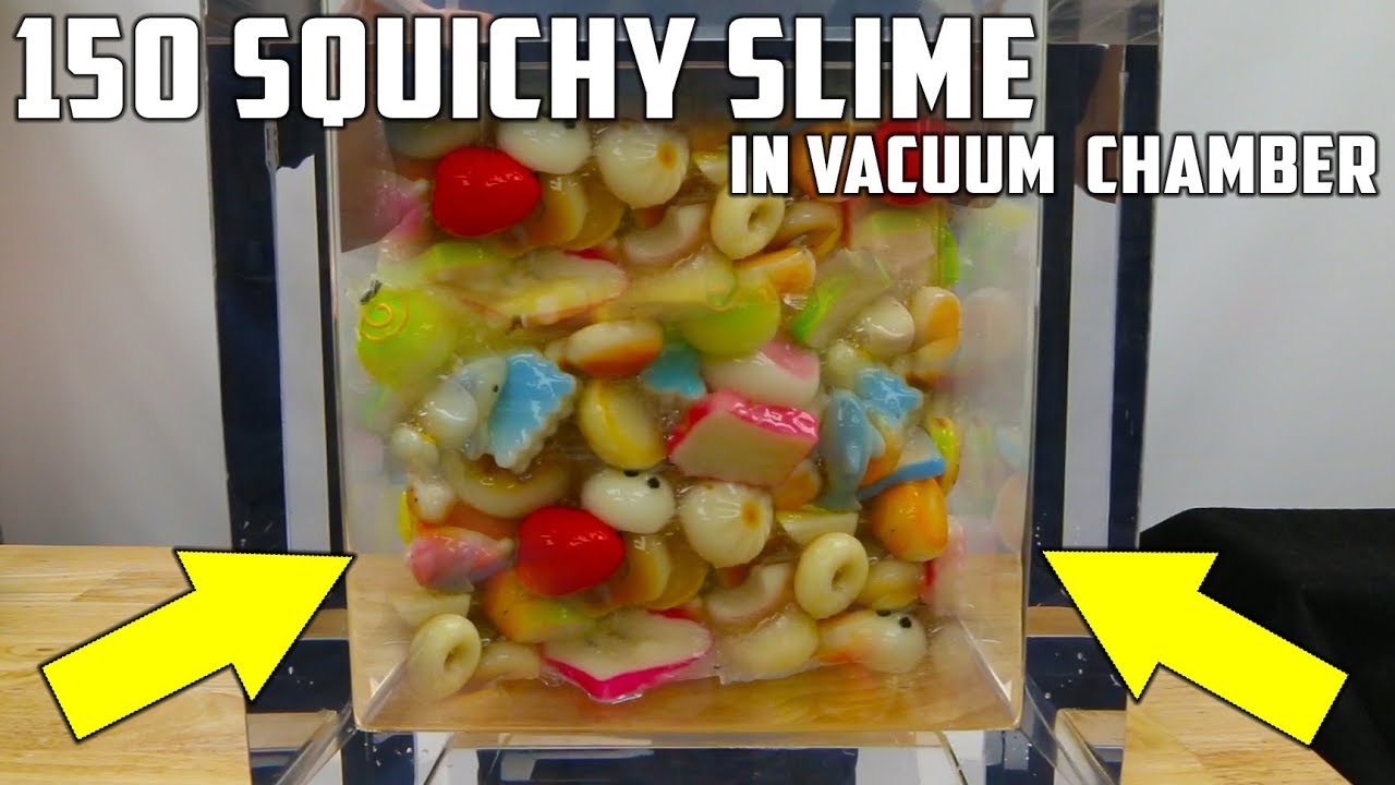 150 Squishy XXL Slime in Vacuum Chamber