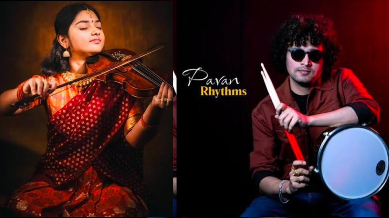 Pavan drums 🥁 & Kamakshi violin 🎻 | Musical Night | #sirifromrayalaseema 