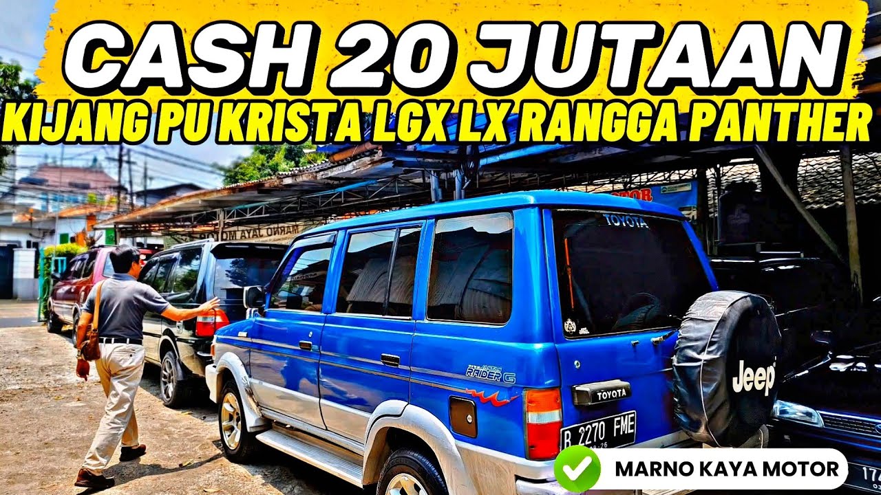 Cash 20 Jutaan Diserbu Pembeli..Marno Jaya Motor Banjir Kijang LGX LX Rangga kondisi Rapih Ganteng 