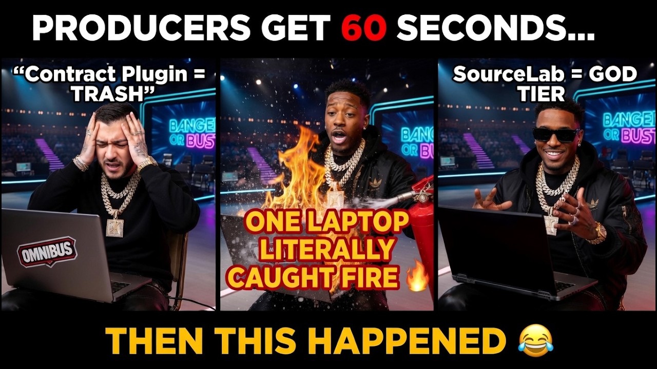 We Gave Producers 60 Seconds With ONE Plugin&hellip; Chaos Ensues 🔥 (Laptop Fire + SourceLab Wins)