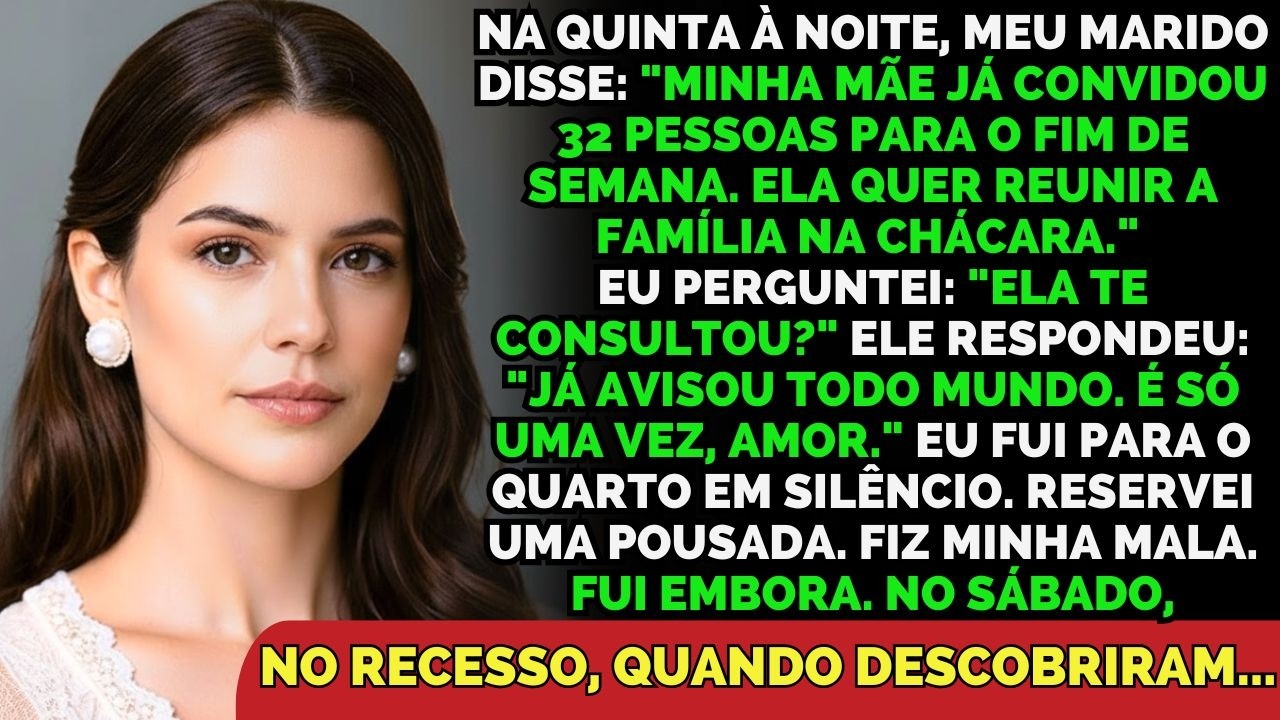 Minha Sogra Convidou 32 Pessoas Para A Nossa Chácara No Nosso Aniversário Sem Me Perguntar — Eu...