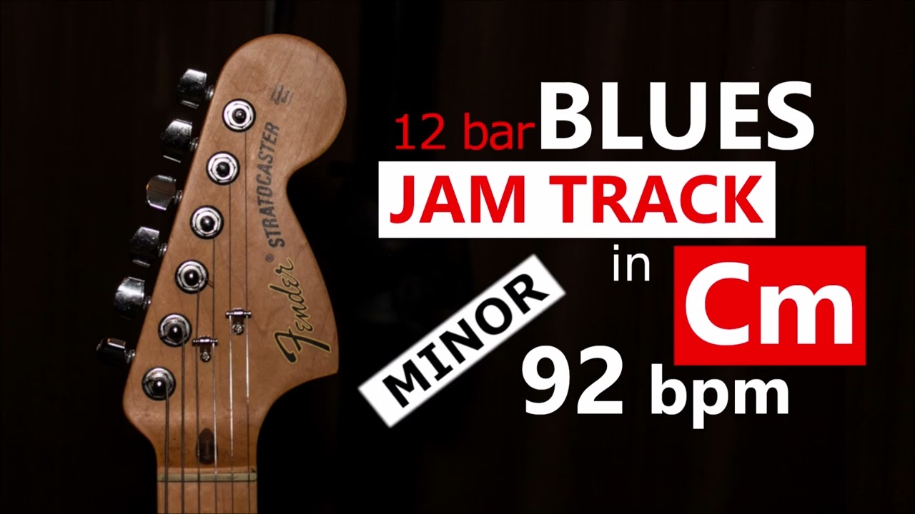 Minor Blues Backing Track in Cm - Funky (12 bar, 92 bpm)