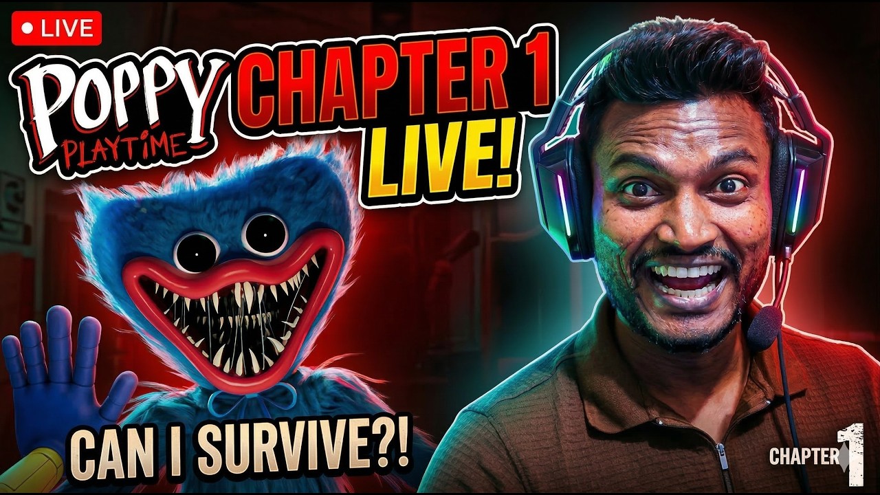 🔴 POPPY PLAYTIME CHAPTER 1 LIVE! (Can I Survive?!) 🧸🔥|| Live Stream || Avinash Singh Rajput