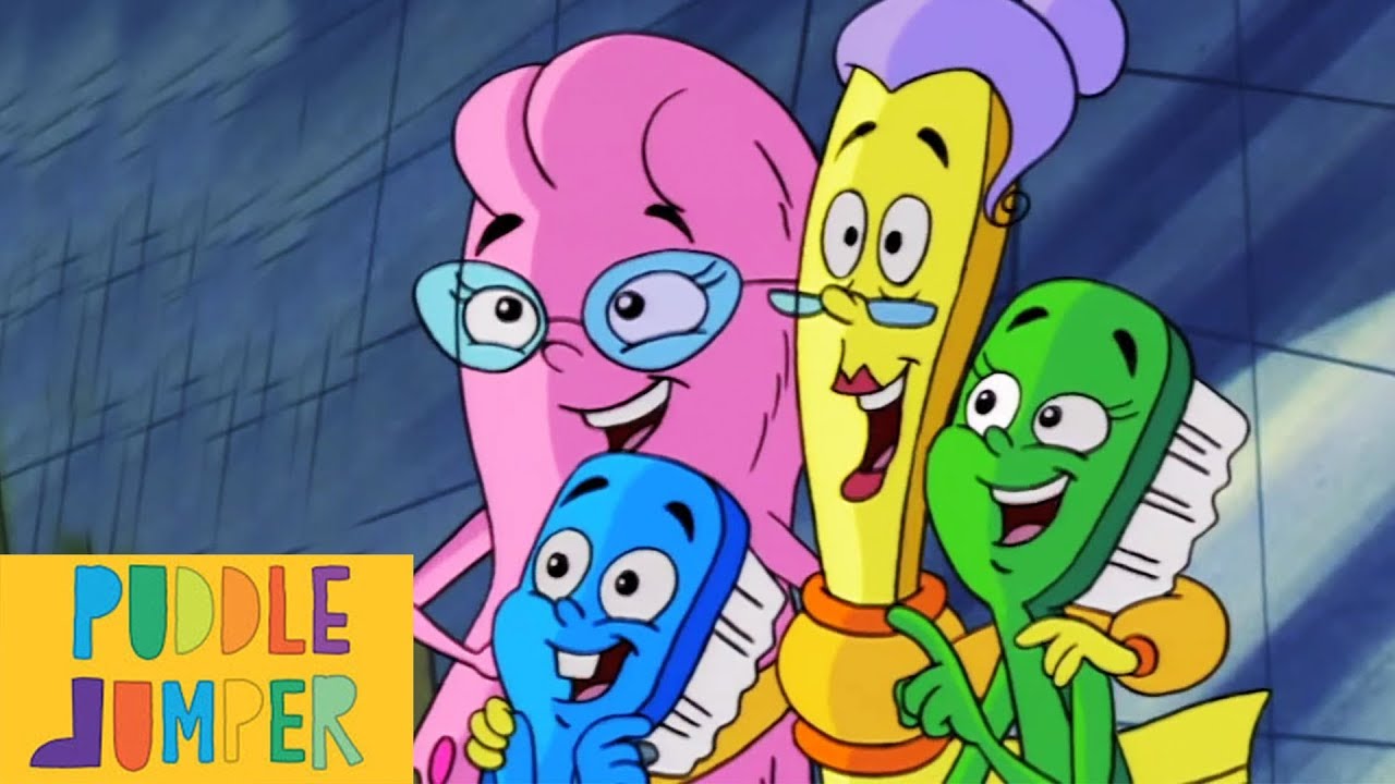 Toothbrush Family Full Episode Compilation #14 | Puddle Jumper Children's Animation