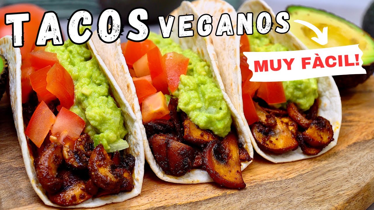 TACOS DE CHAMPIÑONES | RECETA SALUDABLE y VEGANA! 😍