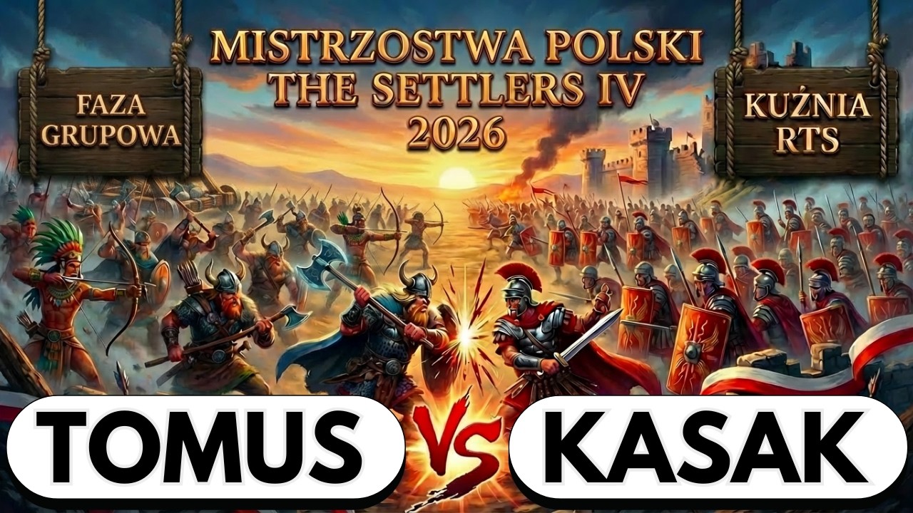 MISTRZOSTWA POLSKI THE SETTLERS IV 2026 - R4 - TOMUS vs KASAK