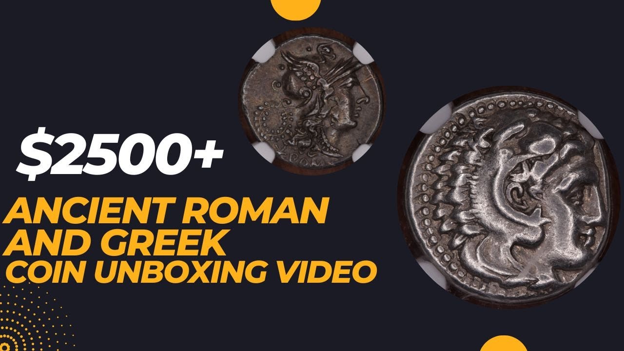 $2500+ Coin Auction Win - Ancient Roman and Greek Coin Unboxing (includes an Alexander the Great)