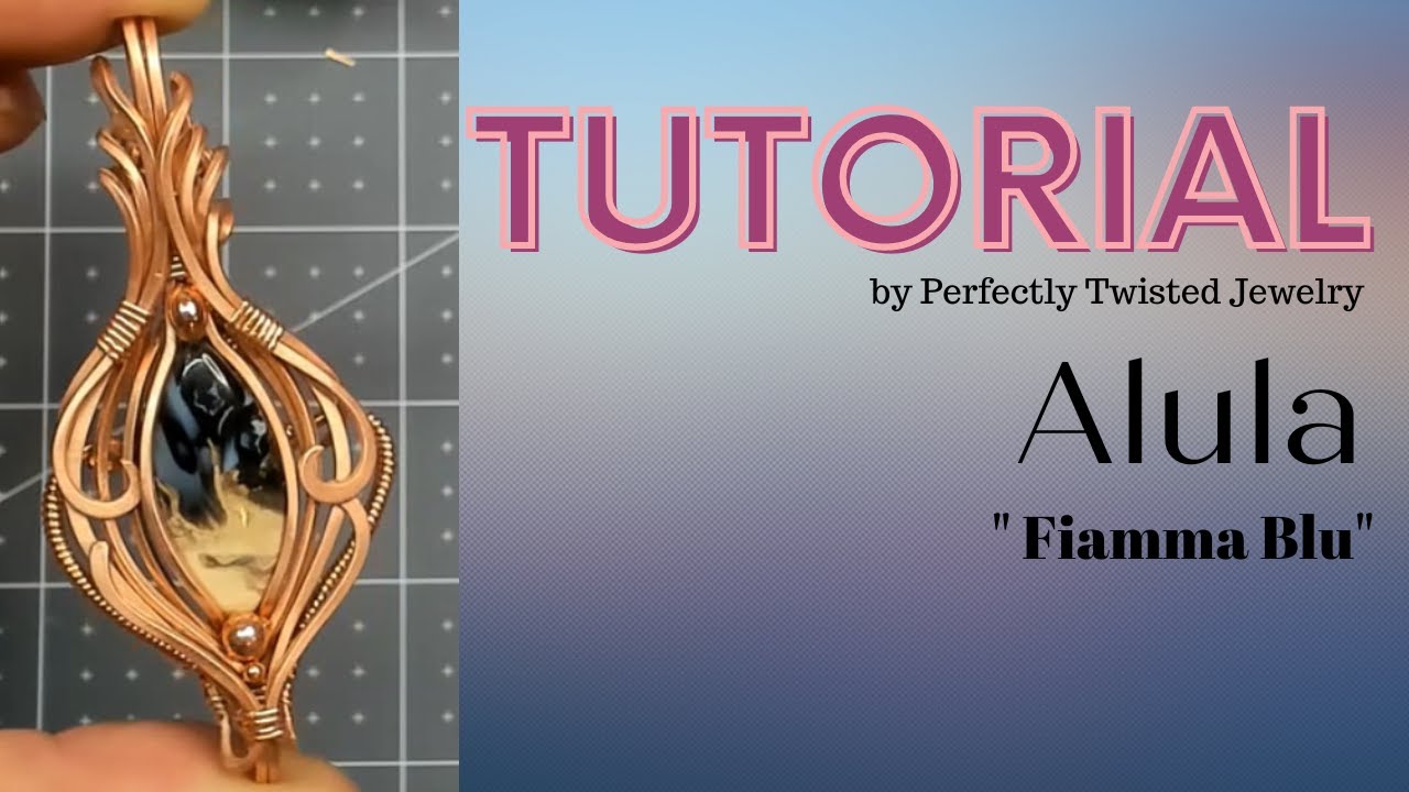 Wire Wrapped Pendant TUTORIAL - Fiamma Blu by Perfectly Twisted Jewelry