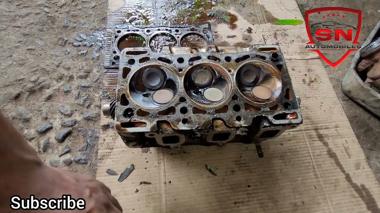 Maruthi 800 overheating issue. head gasket replaced & head work Malayalam. part 1