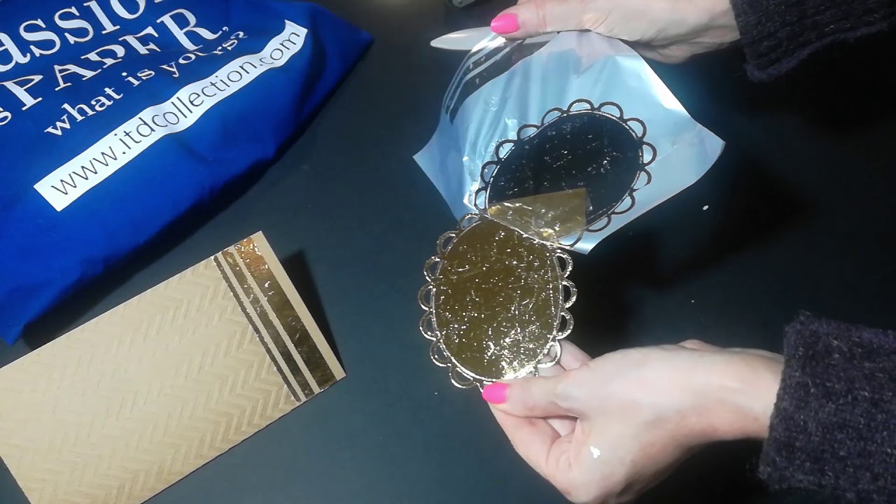 Złocenie folią Termoton//Gold-plating foil Termoton