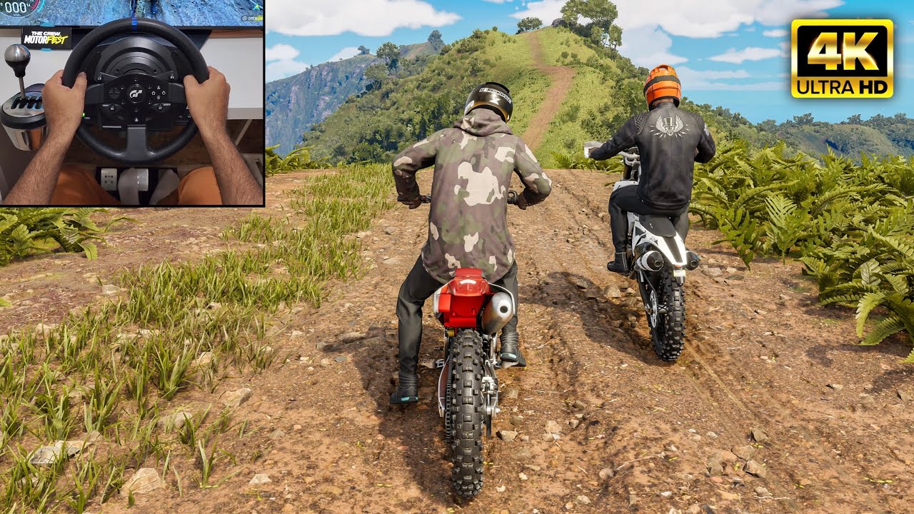 Yamaha YZ450F & KTM 450 EXC | The Crew Motorfest Online | Thrustmaster T300RS gameplay