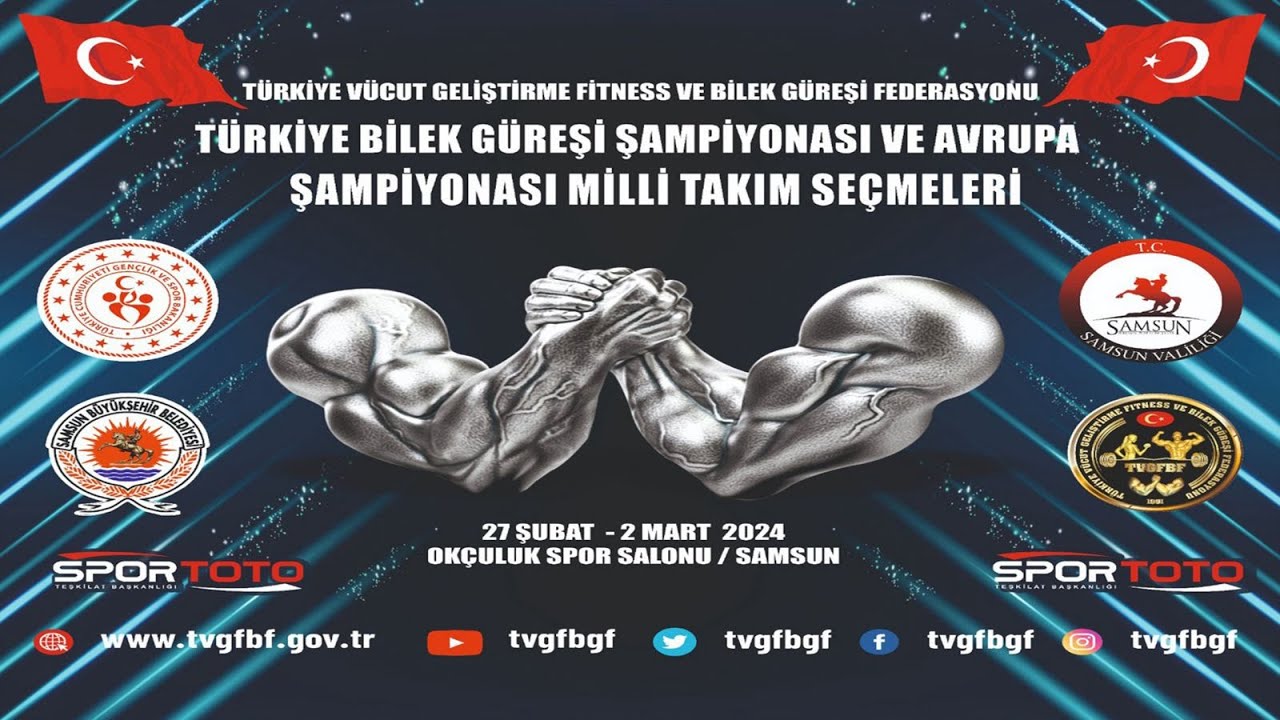 Türkiye Bilek Güreşi Şampiyonası ve Avrupa Şampiyonası Milli Takım Seçmeleri  |  Canlı Yayın 📡
