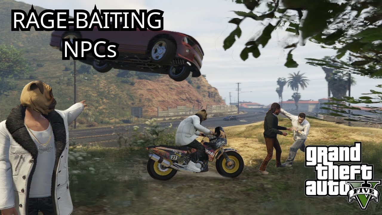 GTA 5: NPCs LOSE it Over RAGE-BAITING
