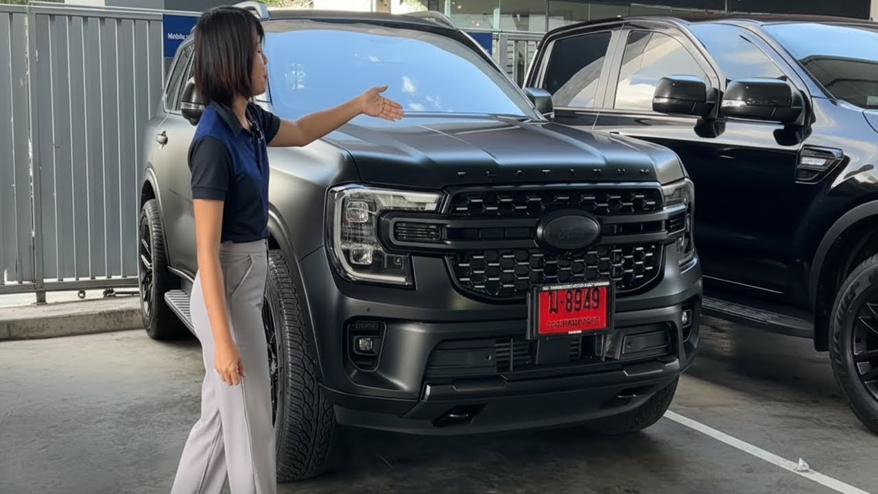 2026 The Matte Black Large SUV Ford Everest Platinum V6 With a Few Design Off Road Thailand Review