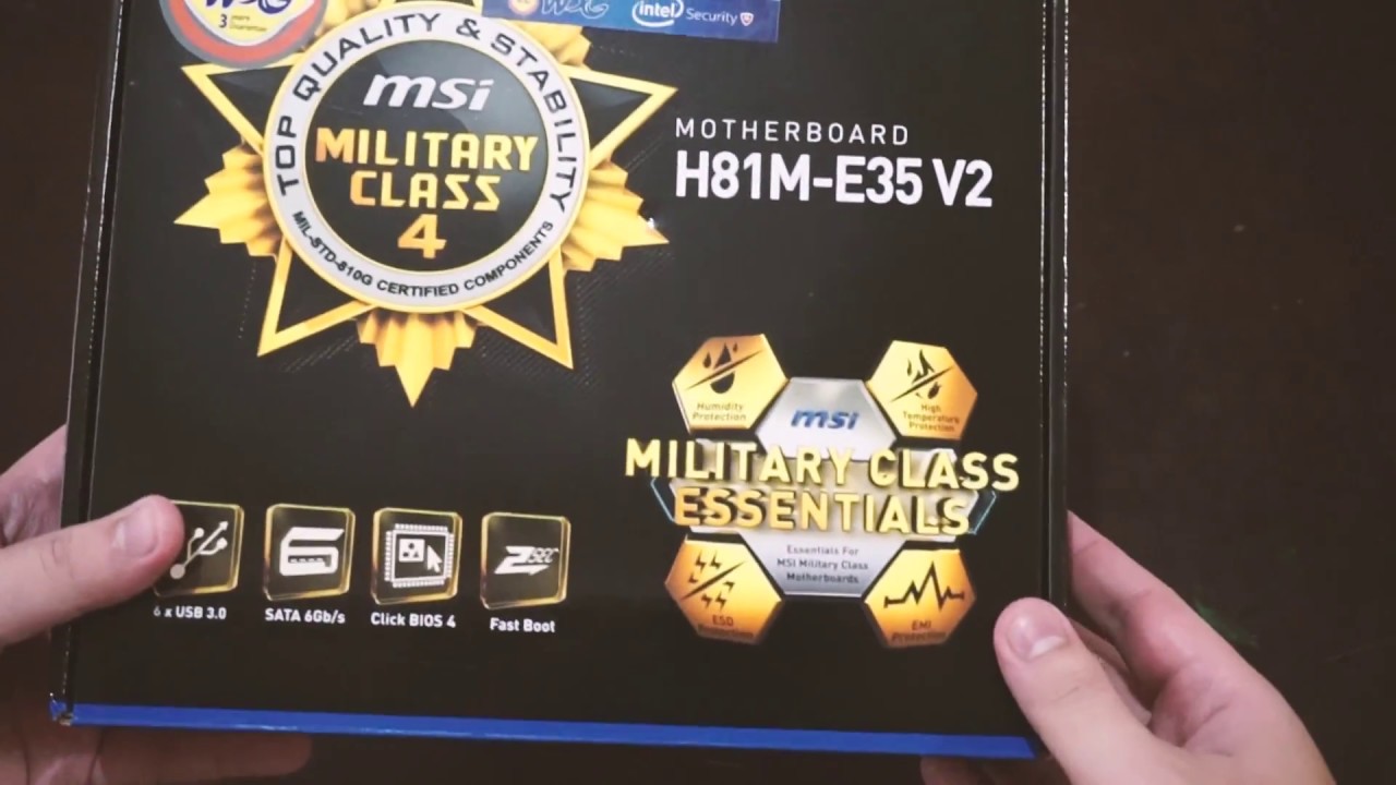 Unboxing MSI H81M-E35 V2 Intel&reg; H81 Express Chipset Motherboard