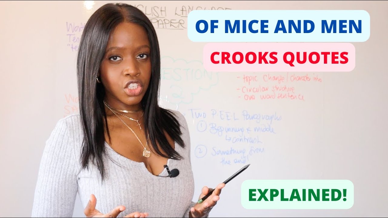 'Of Mice & Men': Crooks Character Quotes & Word-Level Analysis! | GCSE English Mock Exams Revision!