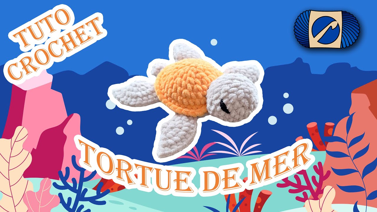 Tuto crochet Tortue de mer : un amigurumi marin plein de douceur ! 🐢