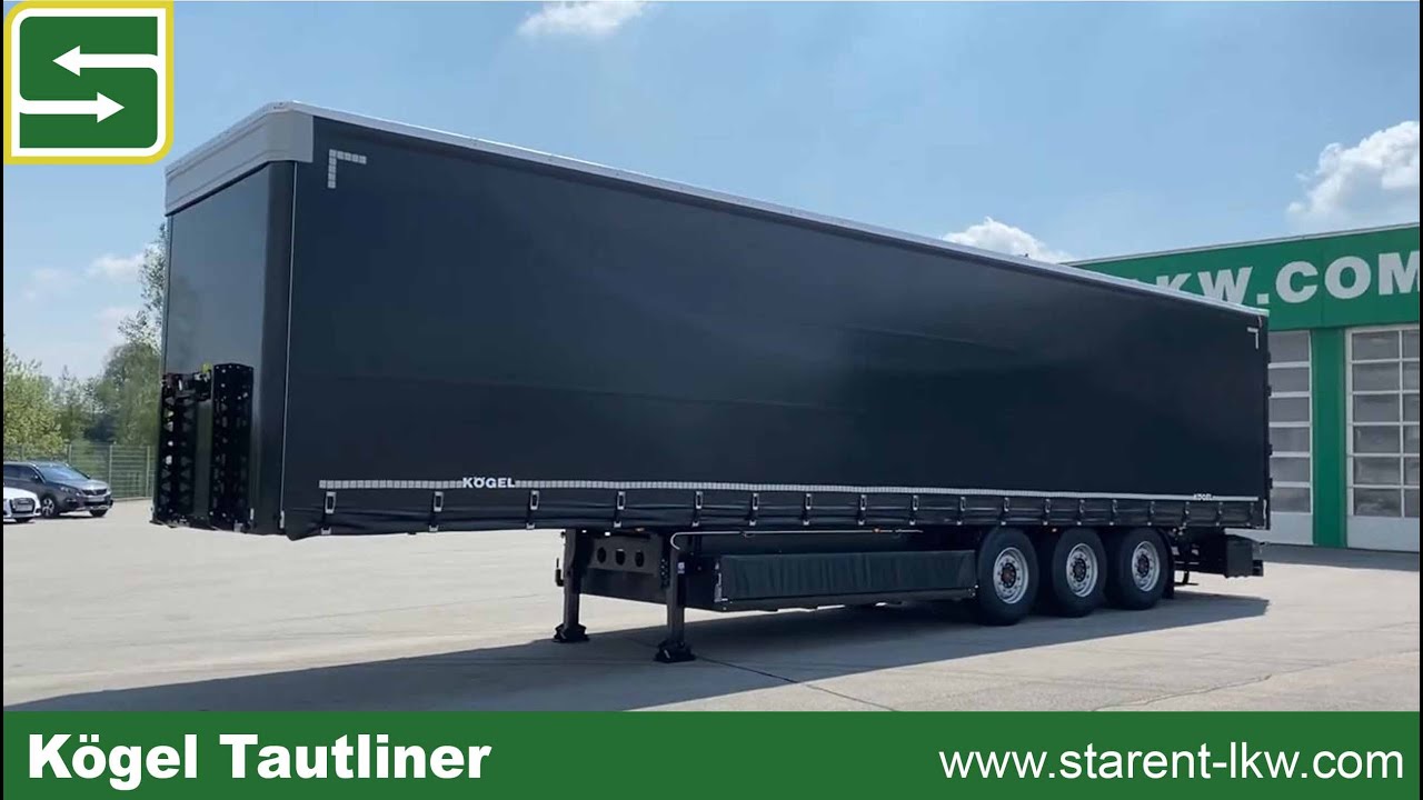 verkauft - Kögel Tautliner, Hubdach, Liftachse, XL Zert., TR22059, www.starent-lkw.com