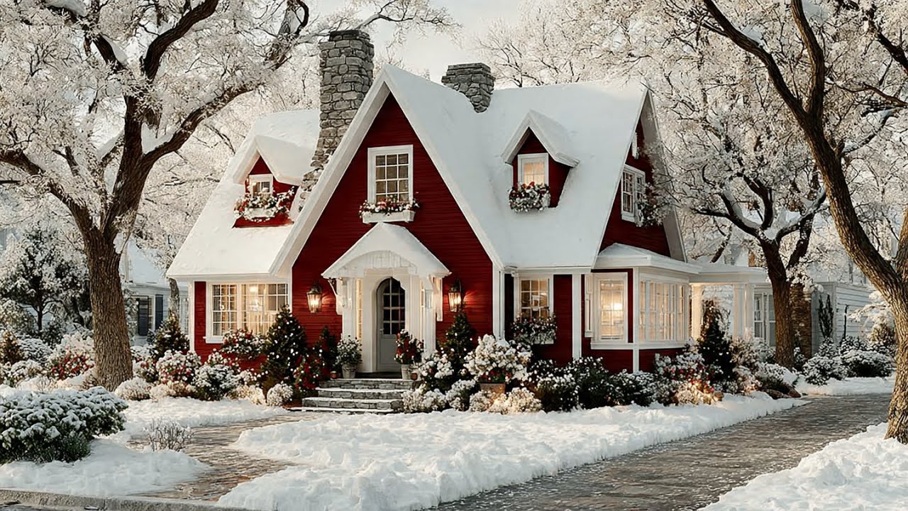 Christmas House Tour Red and White Gingham Christmas Decor