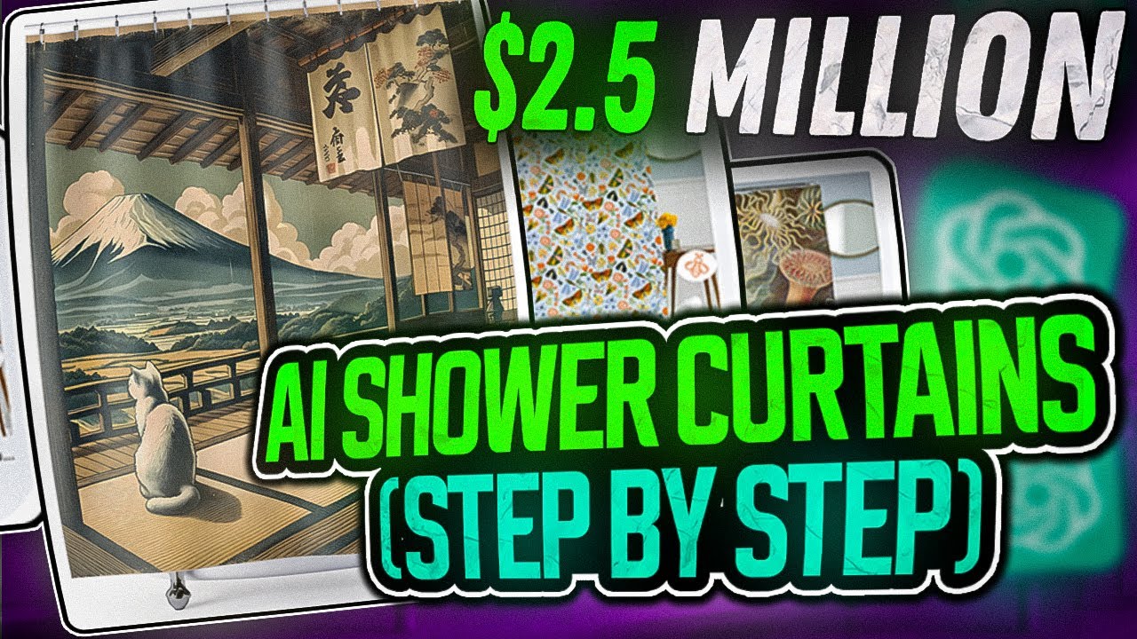 Create beautiful SHOWER CURTAINS - (anyone can repeat this process)