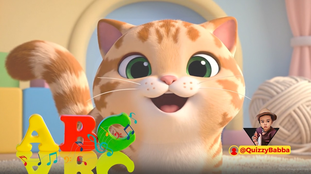 A to Z Alphabet Song for Kids 🐰 | Learn ABC with Fun Cartoon Objects | #quizzybabba