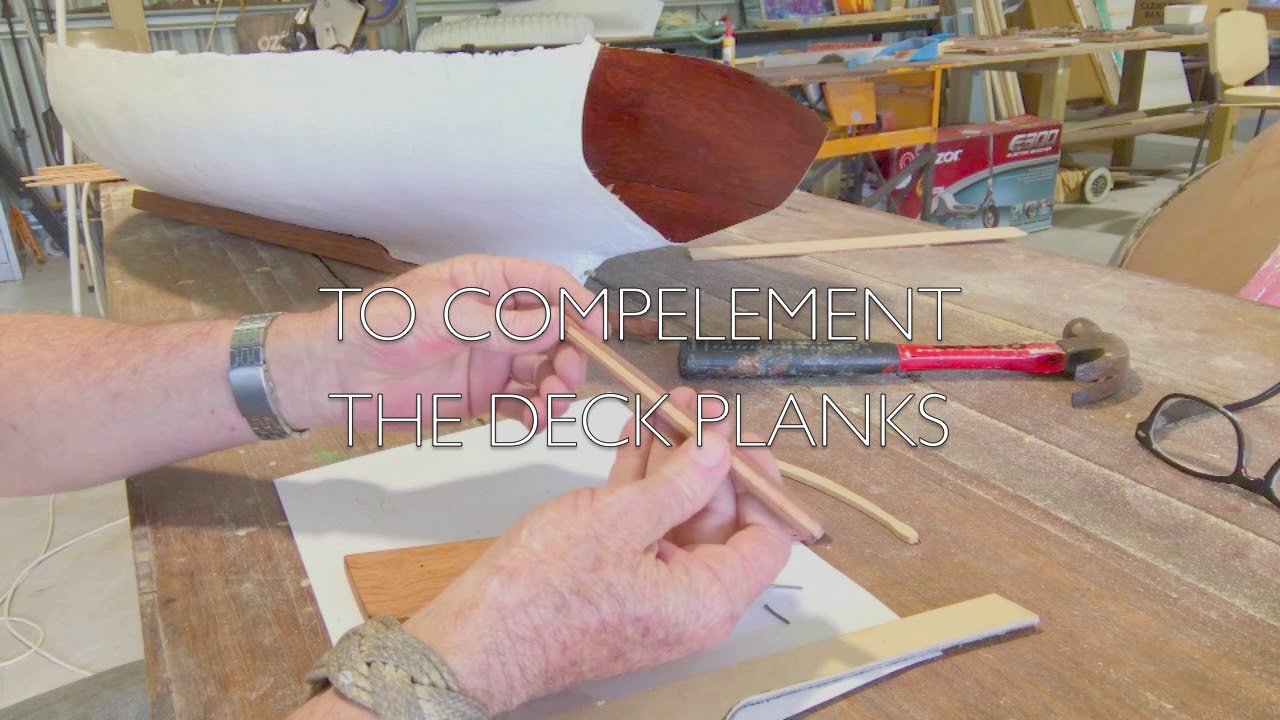 Model Boat 8 - Building the transom, rudder & tiller