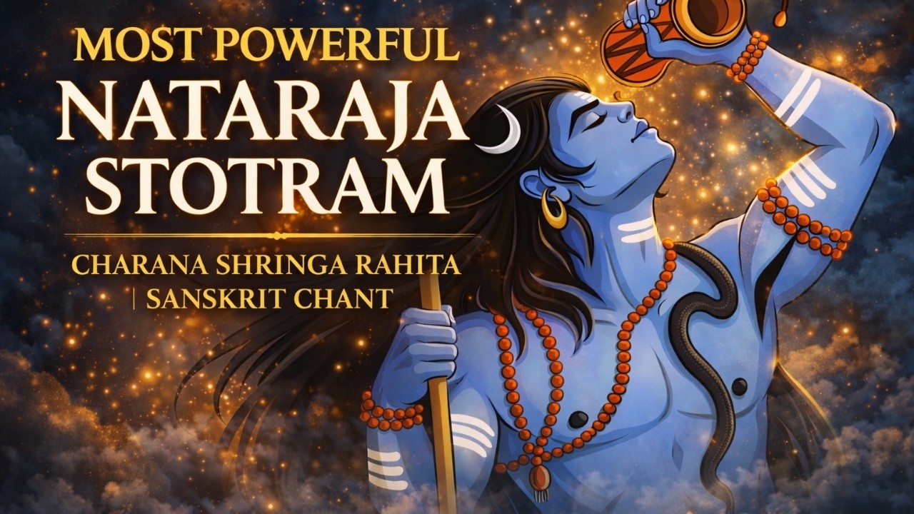 Most Powerful Nataraja Stotram | Charana Shringa Rahita | Sanskrit Chant