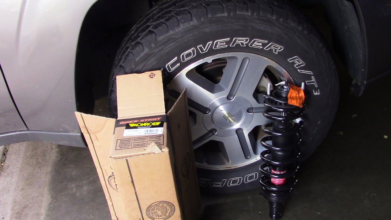 Front strut replacement on a Trailblazer or Envoy