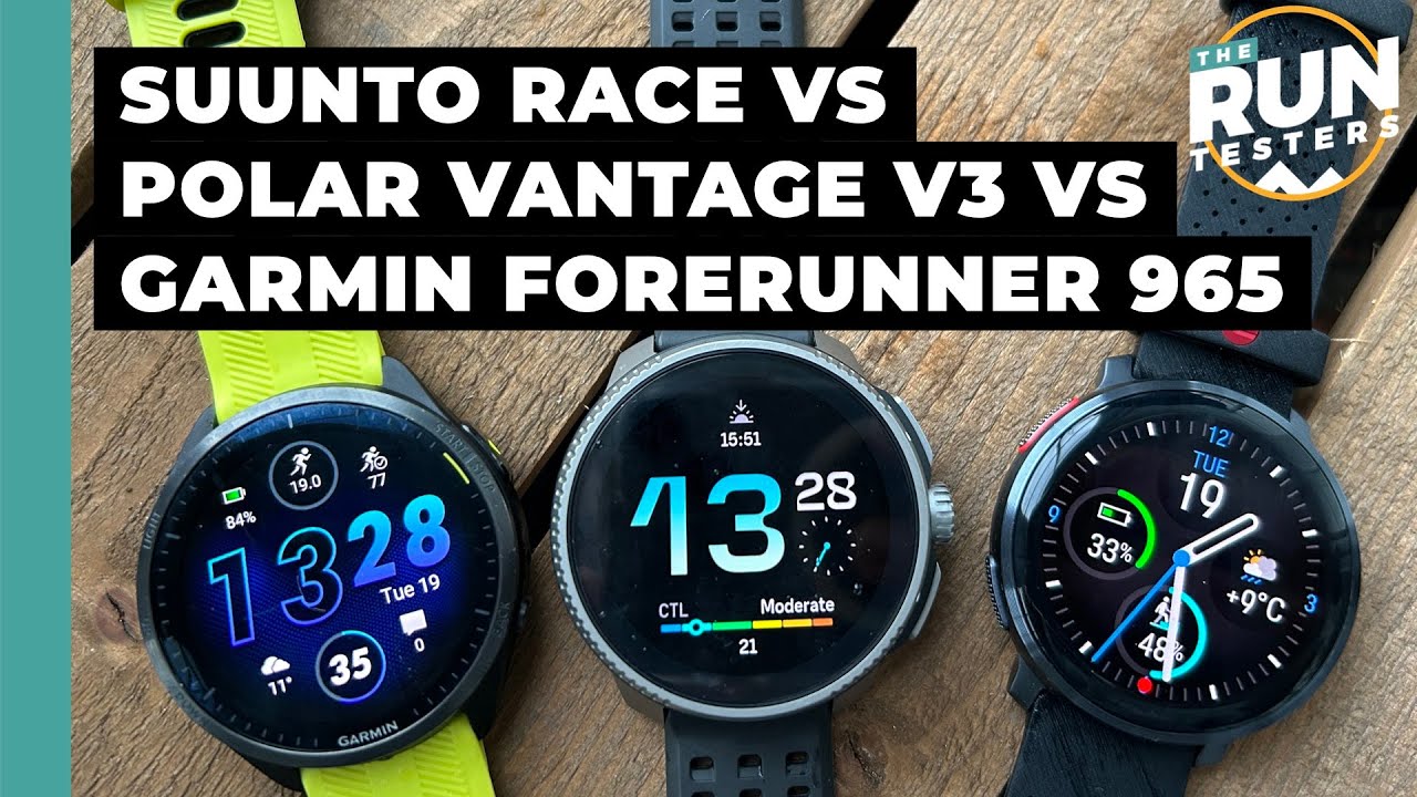 Garmin Forerunner 965 vs Suunto Race vs Polar Vantage V3: Three runners pick the best sports watch