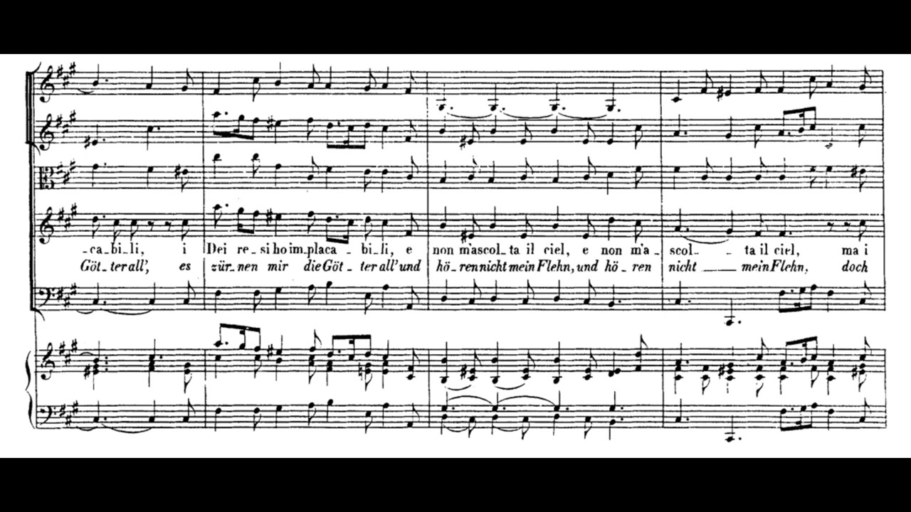 Mi restano le lagrime (Alcina - G.F. Händel) Score Animation