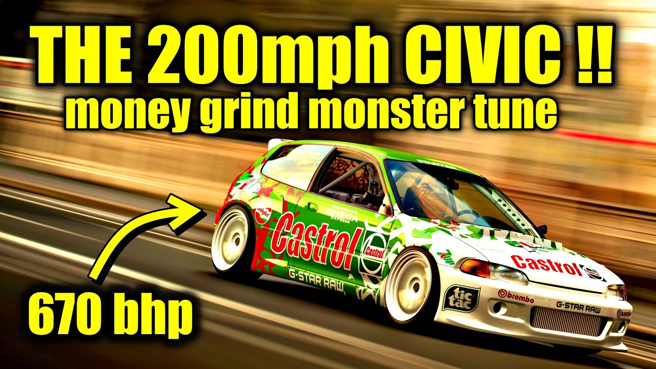 Fastest car for Le Mans money grind | Honda Civic RCR Tune | Gran Turismo 7 Money method