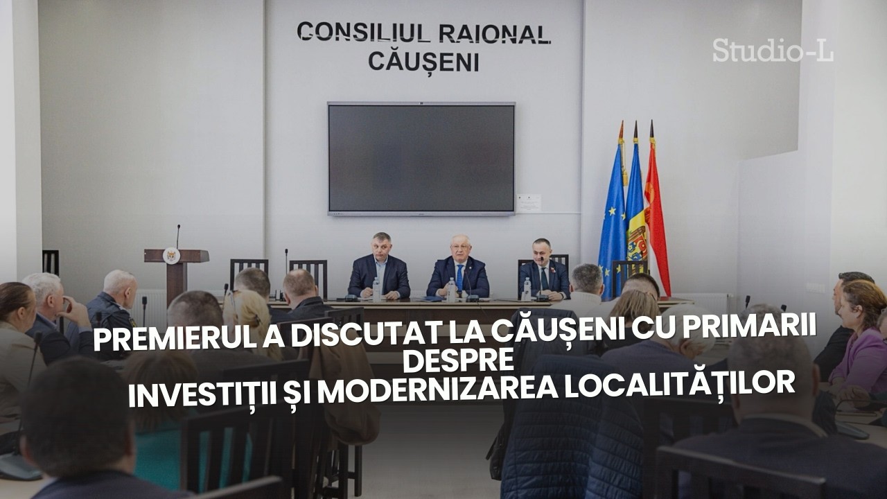 Premierul a discutat la Căușeni cu primarii despre investiții și modernizarea localităților