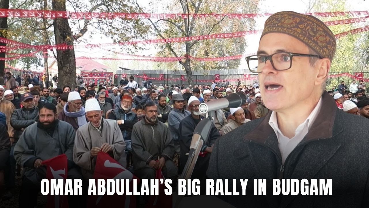 Omar Abdullah&rsquo;s big rally in Budgam | JK News Today