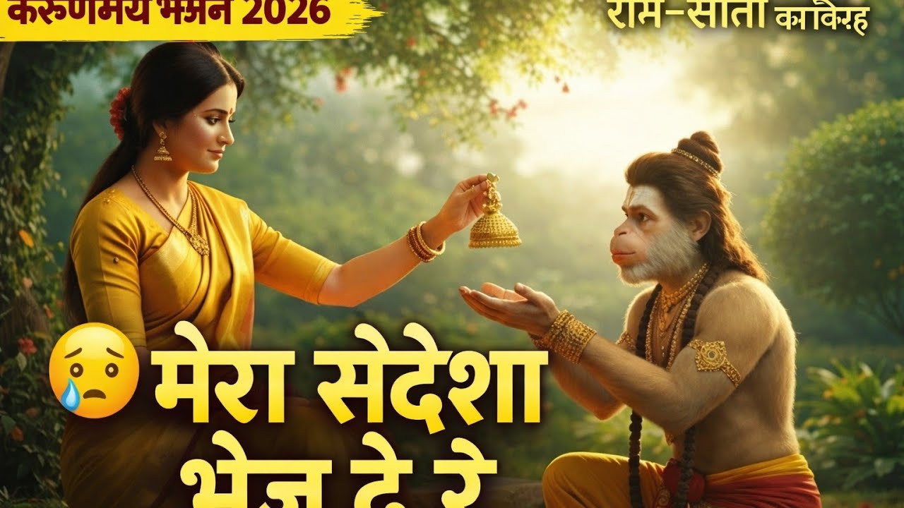 मेरा संदेशा भेज दे रे 😭 | राम सीता का विरह भजन | करुणामय राम भजन 2026