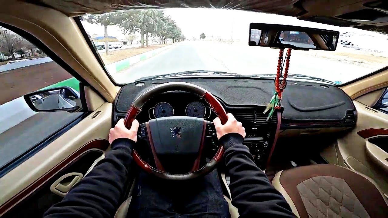 رانندگی با پژو پارس سال🖤 ، driving pov with peugeot 406