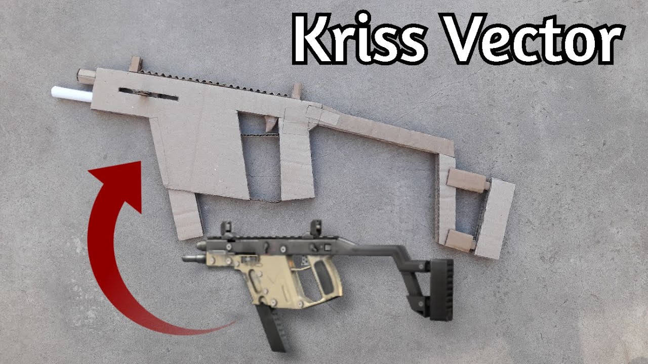 Como hacer un Kriss Vector de cartón