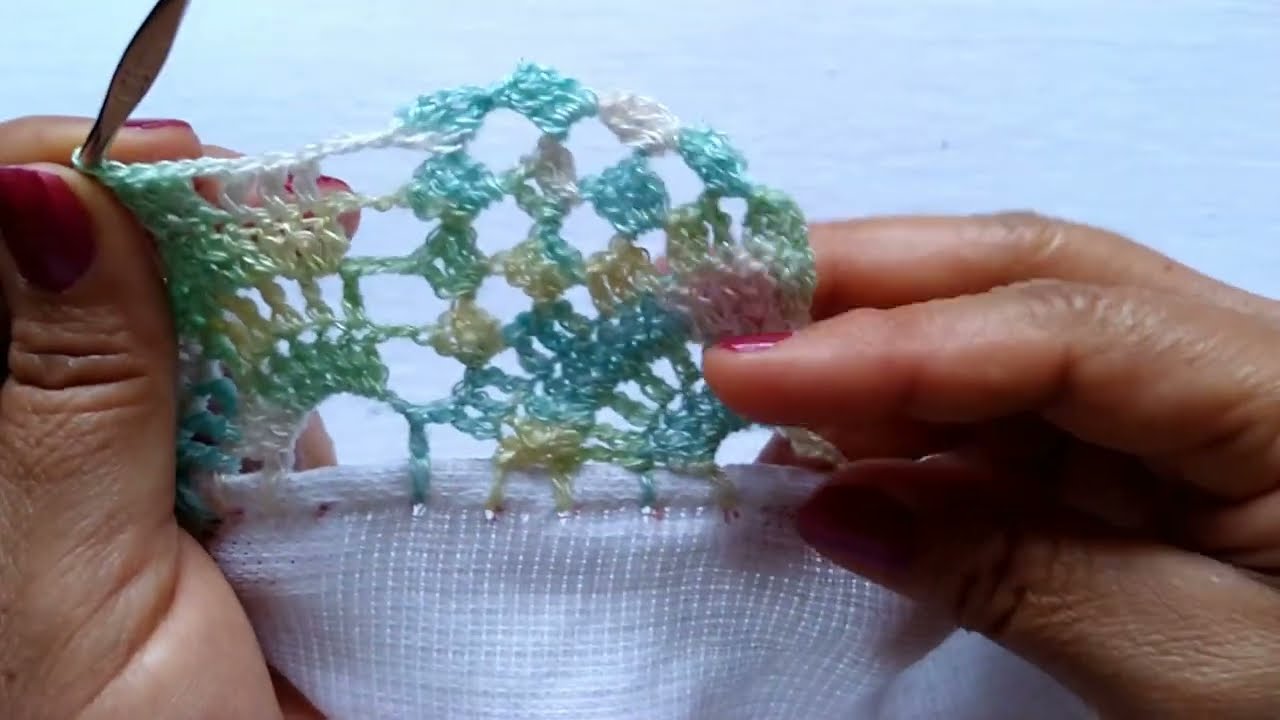 Realiza esta puntilla num 622 para servilletas fácil de tejer#crochet #tejidos #arte #servilletas