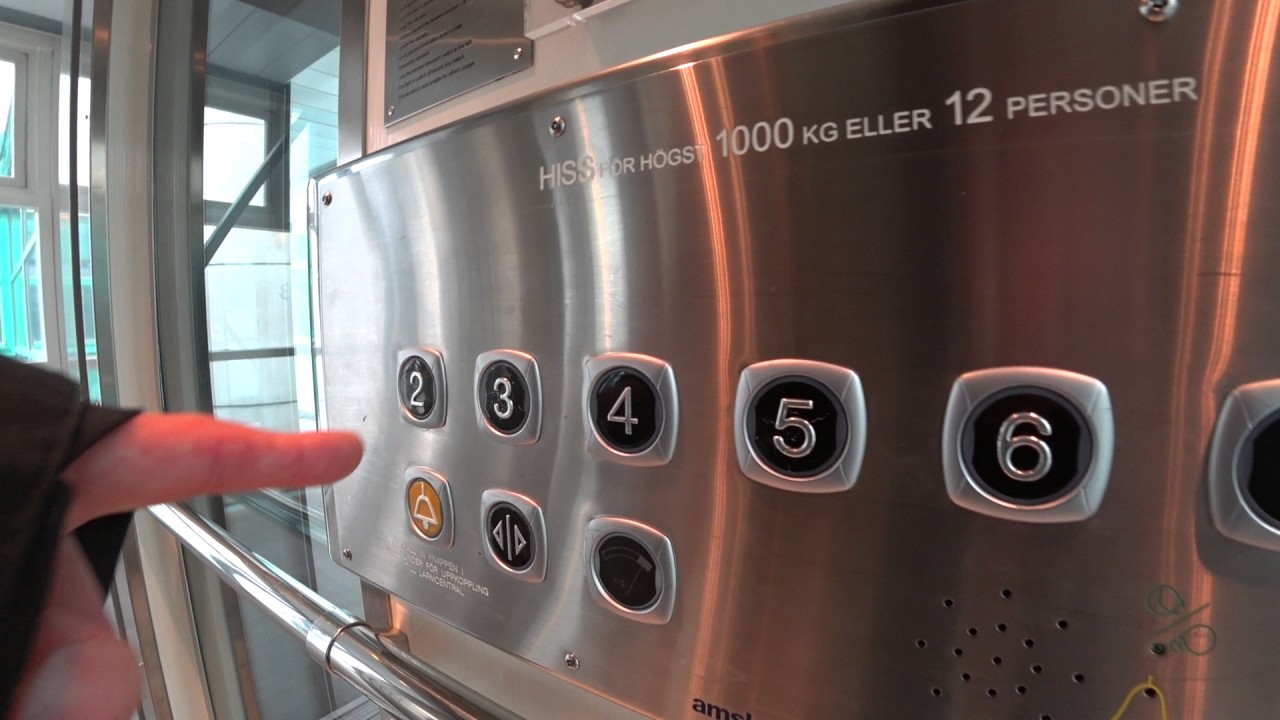 Sweden, Stockholm, Flemingsberg, NOVUM, Amsler Hiss elevator
