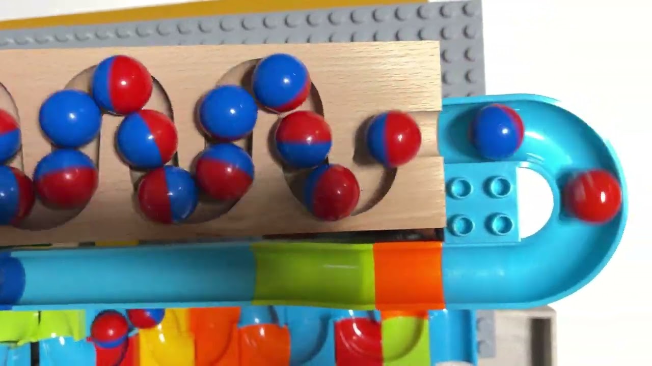 Marble Run Race ASMR ✨ 3D printed track + Snake-shaped wooden track + square track