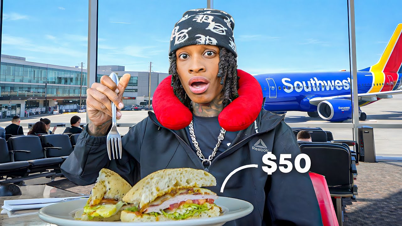 I Survived Eating ONLY Airport Food for 24 HOURS!