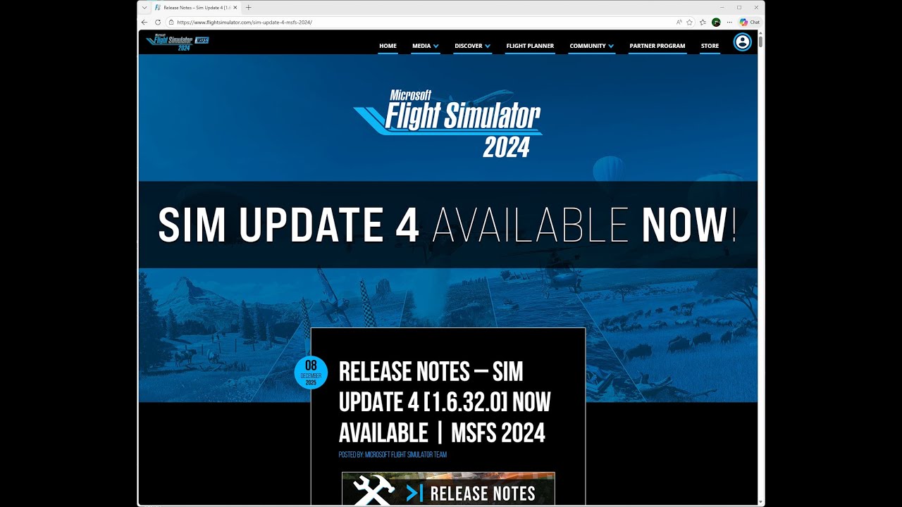 MSFS2024 SU4 Released!