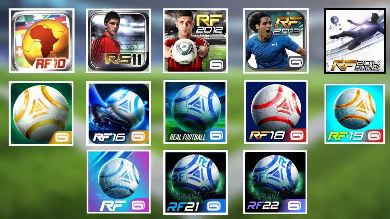 EVOLUTION OF REAL FOOTBALL (REAL FOOTBALL 10, 11, 12, 13, 14, 15, 16, 17, 18, 19, 20, 21, 22)