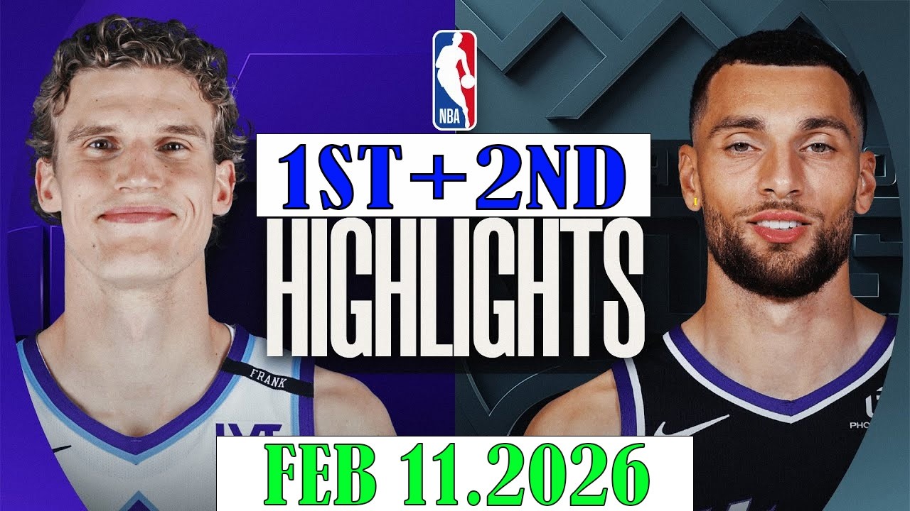 Utah Jazz vs Sacramento Kings 1st+2nd Qtr Feb 11.2025 Highlights | NBA HIGHLIGHT