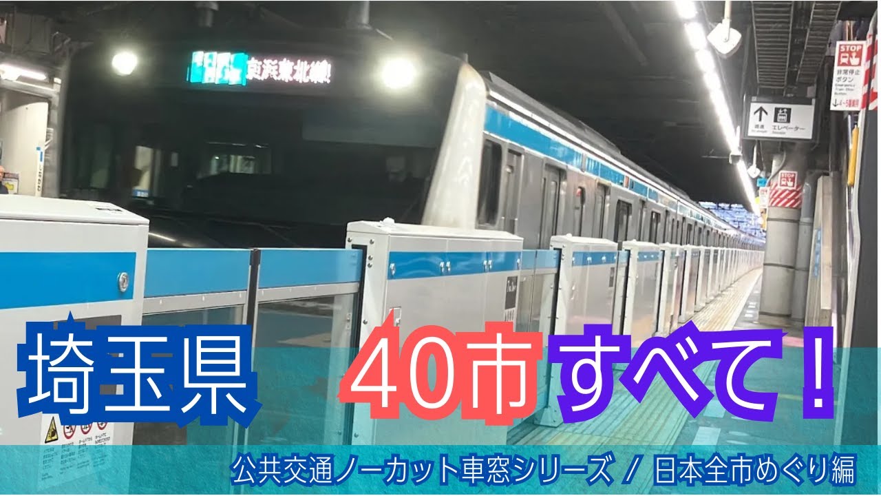 京浜東北線(快速)車窓 大宮→蕨・東京・品川/ E233系 大宮1339発(大船行)