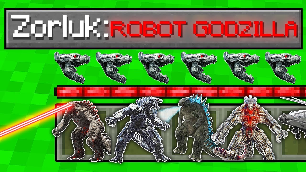 ROBOT GODZİLLA ZORLUK SEVİYESİ! 😱 - Minecraft