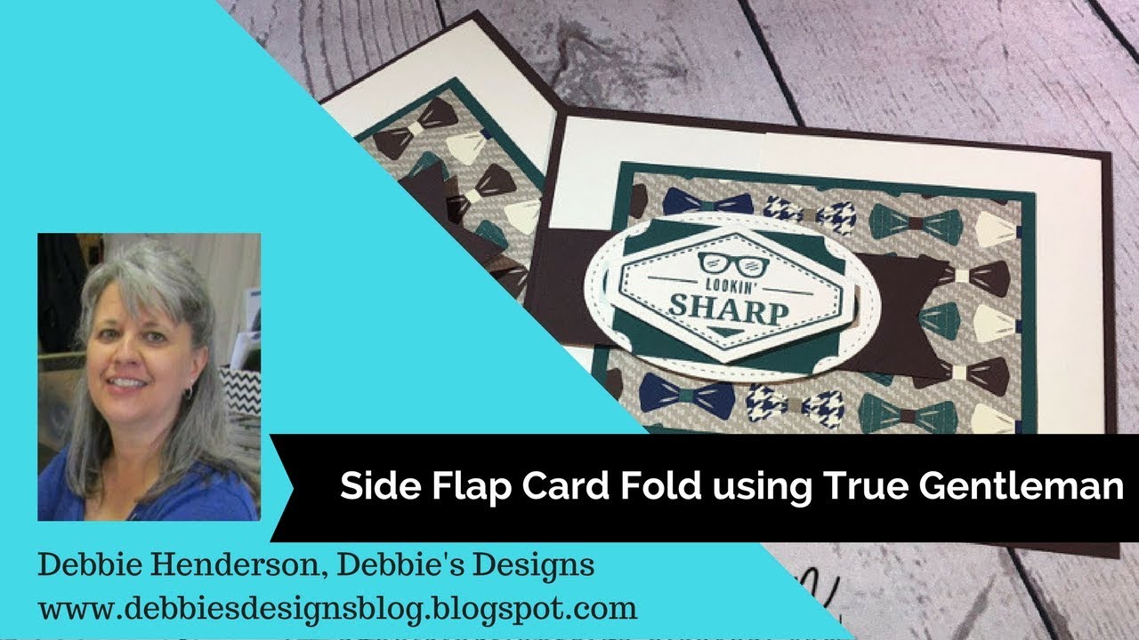 Side Flap Card Fold  using Stampin' Up! Truly Tailored