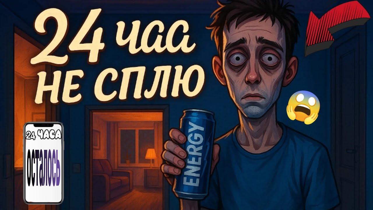 24 ЧАСА НЕ СПЛЮ ЧТО БУДЕТ ЕСЛИ НЕ СПАТЬ ЦЕЛУЮ НОЧЬ? 